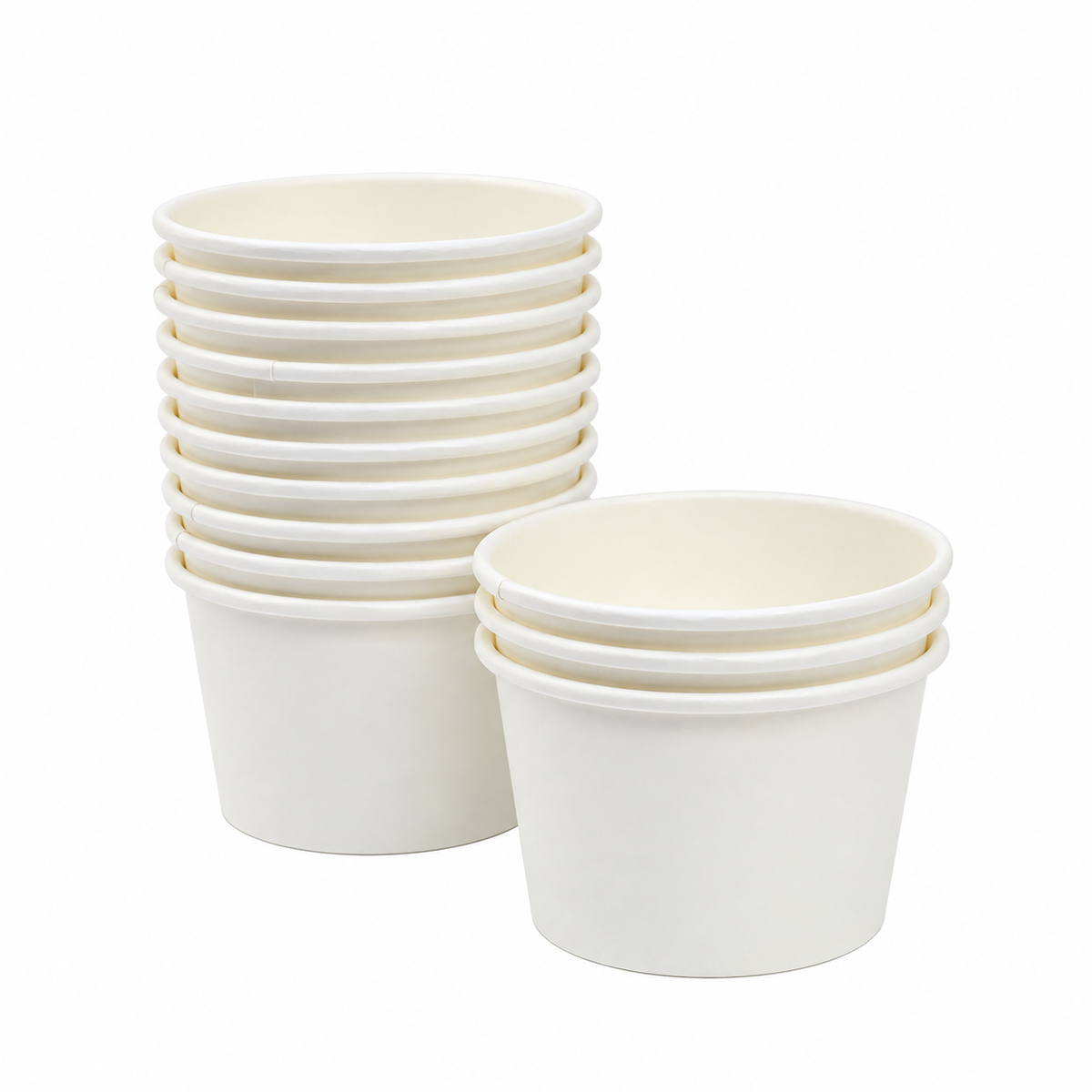 Contenedor de Polipapel para Helado con Diseño Ice Cream 4 oz sin Tapa Paquete x 25 un.