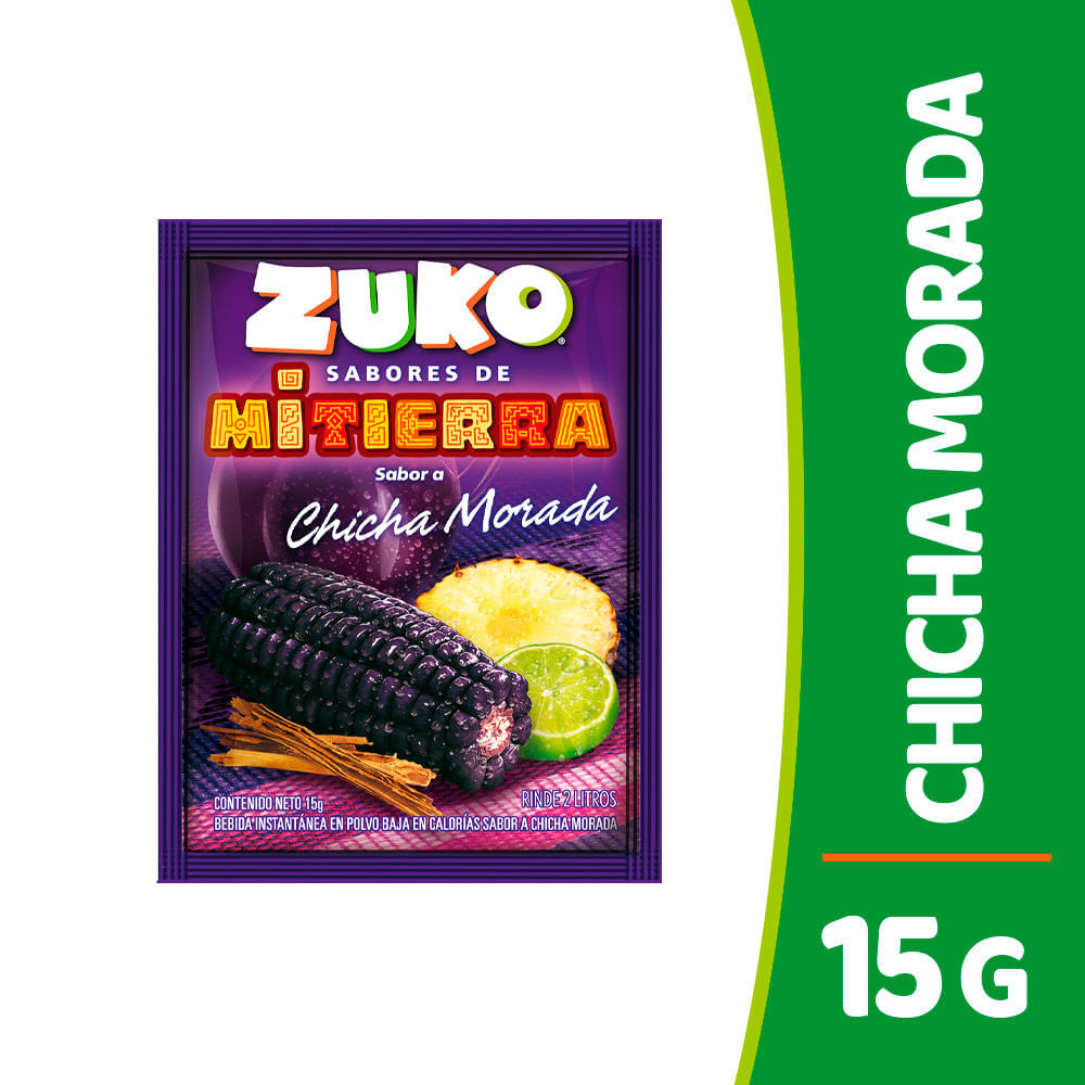 Refresco Instantáneo azuko Sabor Chicha Morada Sobre 15gr