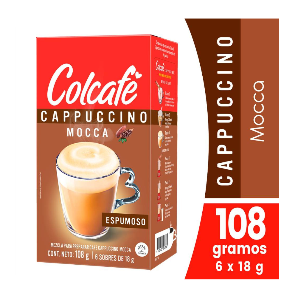 Colcafe Capuccino Mocca Caja 6un 108gr