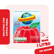 Gelatina Diet Universal con Stevia Fresa Caja 19gr