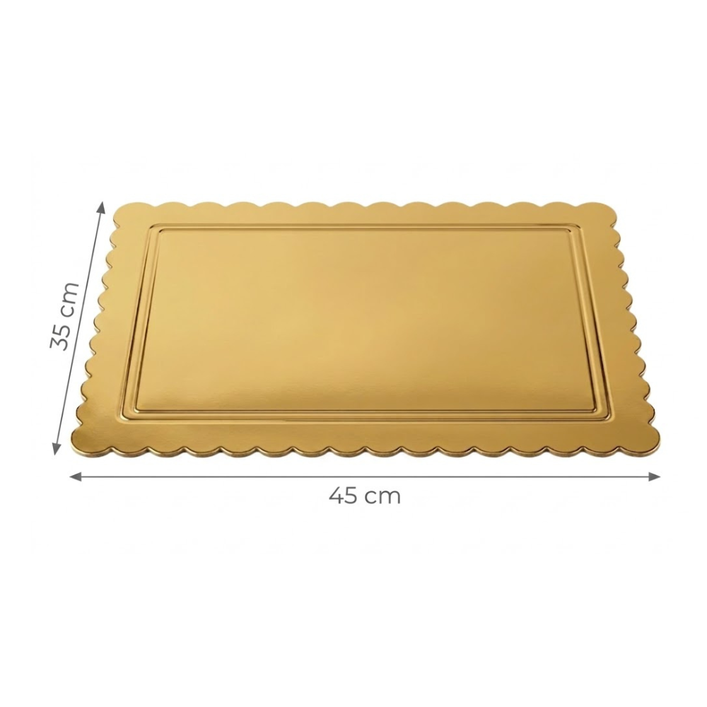 Base de Cartón para Repostería Dorado 35 X 45 cm