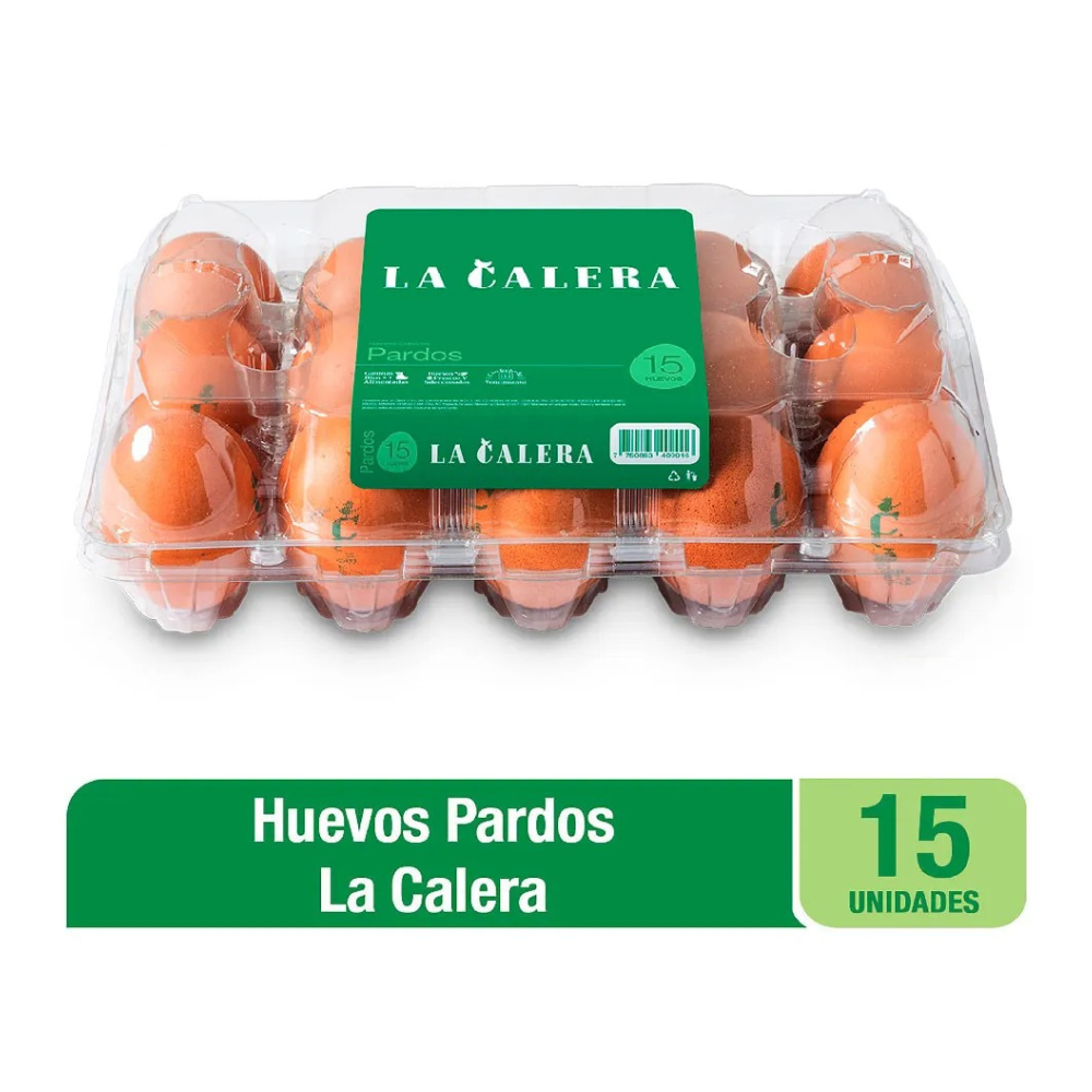 Huevos Pardos La Calera Paquete 15un.