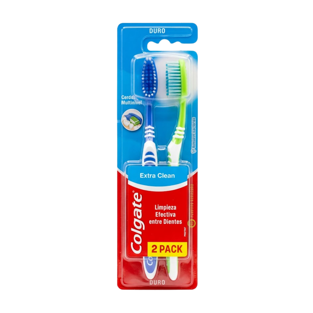 Cepillo Dental Duro Extra Clean Duro Econopack 2un