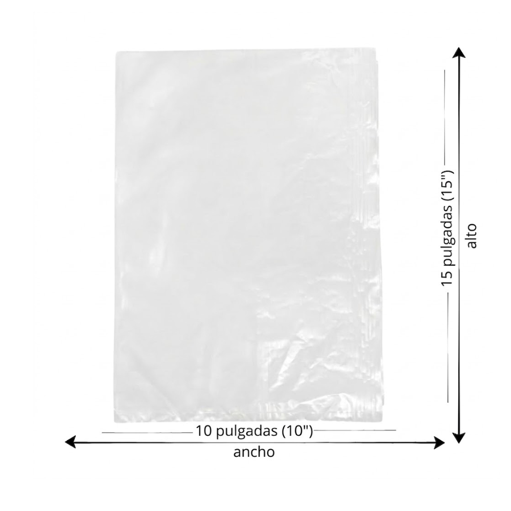 Bolsa Plástica Transparente Alfa 10X15 " Paquete 90un