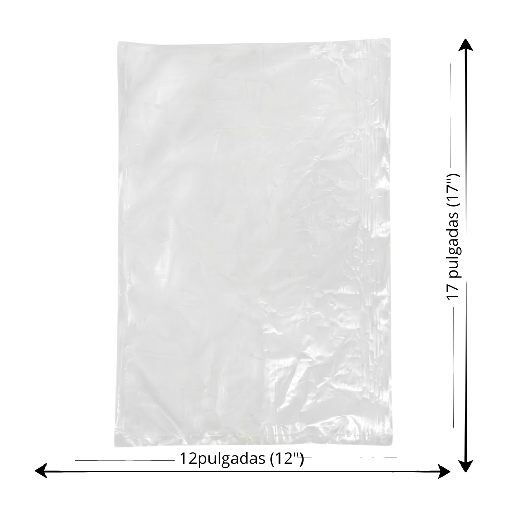 Bolsa Plástica Transparente Alfa 12X17 " Paquete 90un