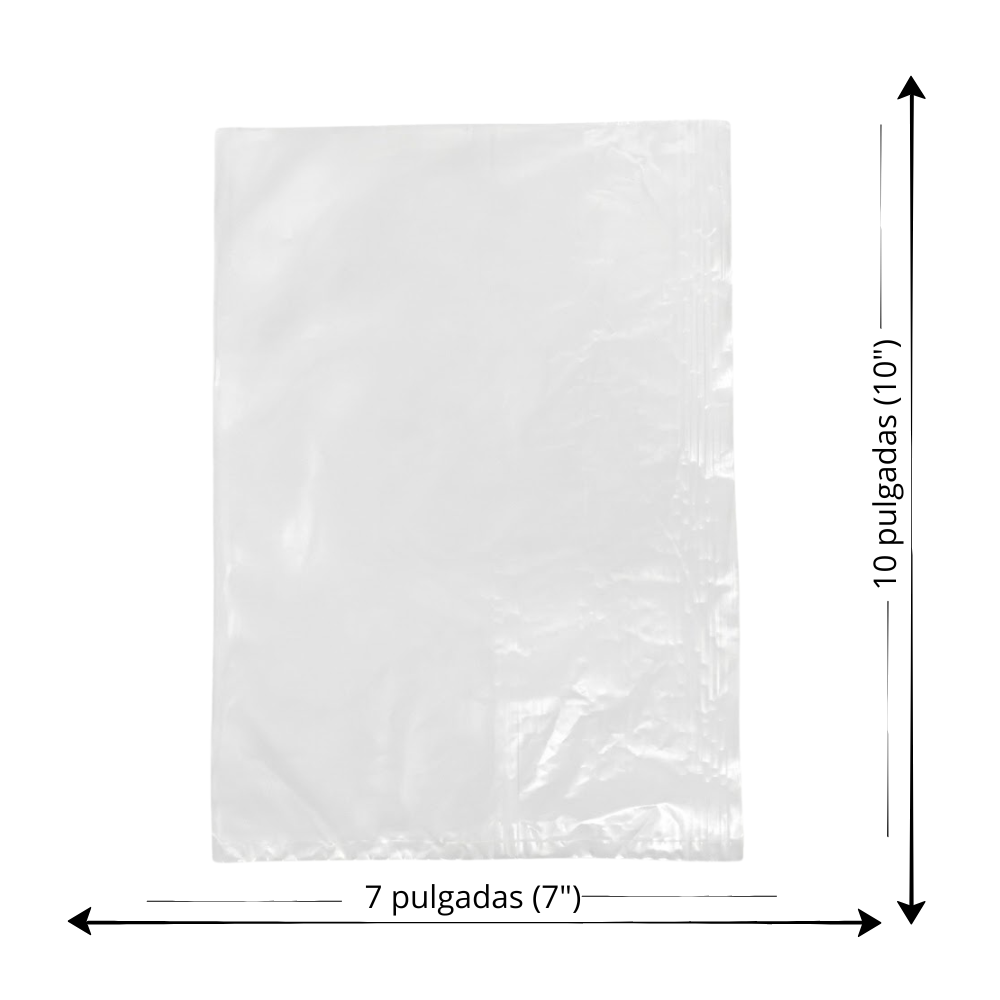 Bolsa Plástica Transparente Alfa 7X10 " Paquete 90un
