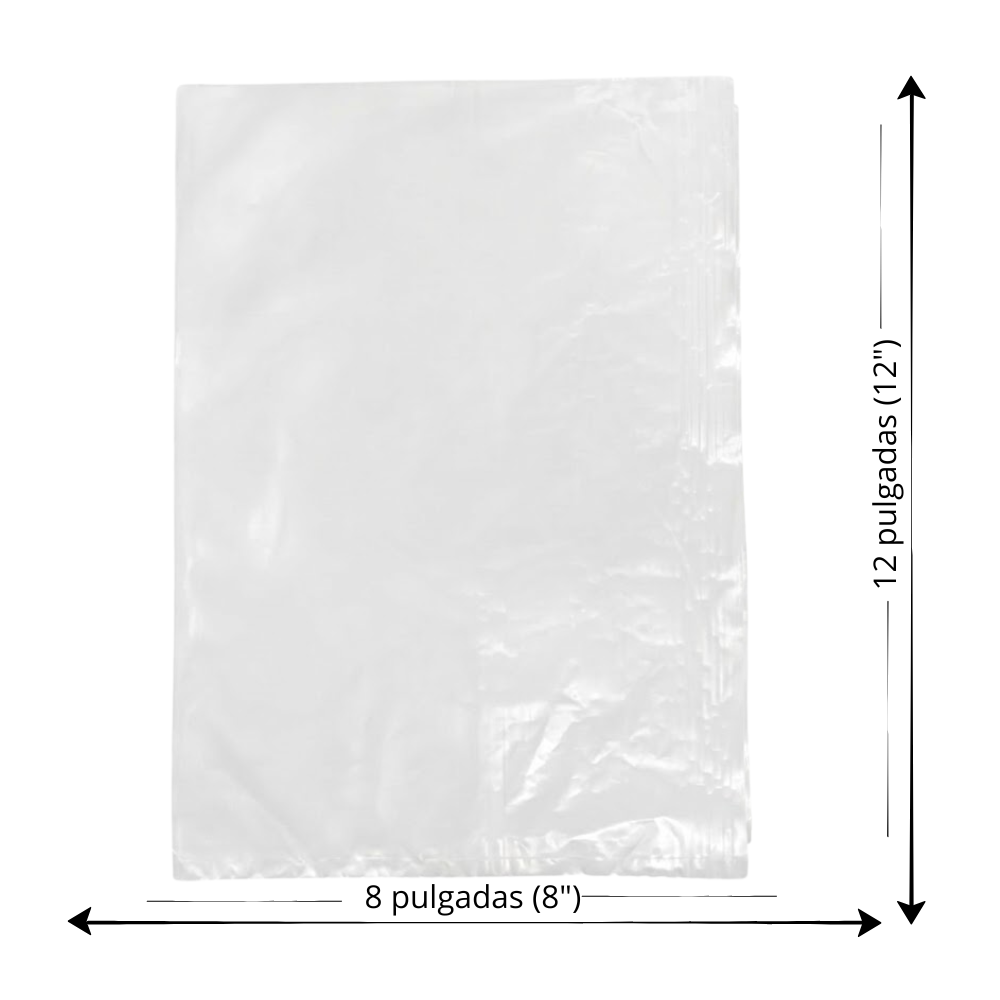 Bolsa Plástica Transparente Alfa 8X12 " Paquete 90un