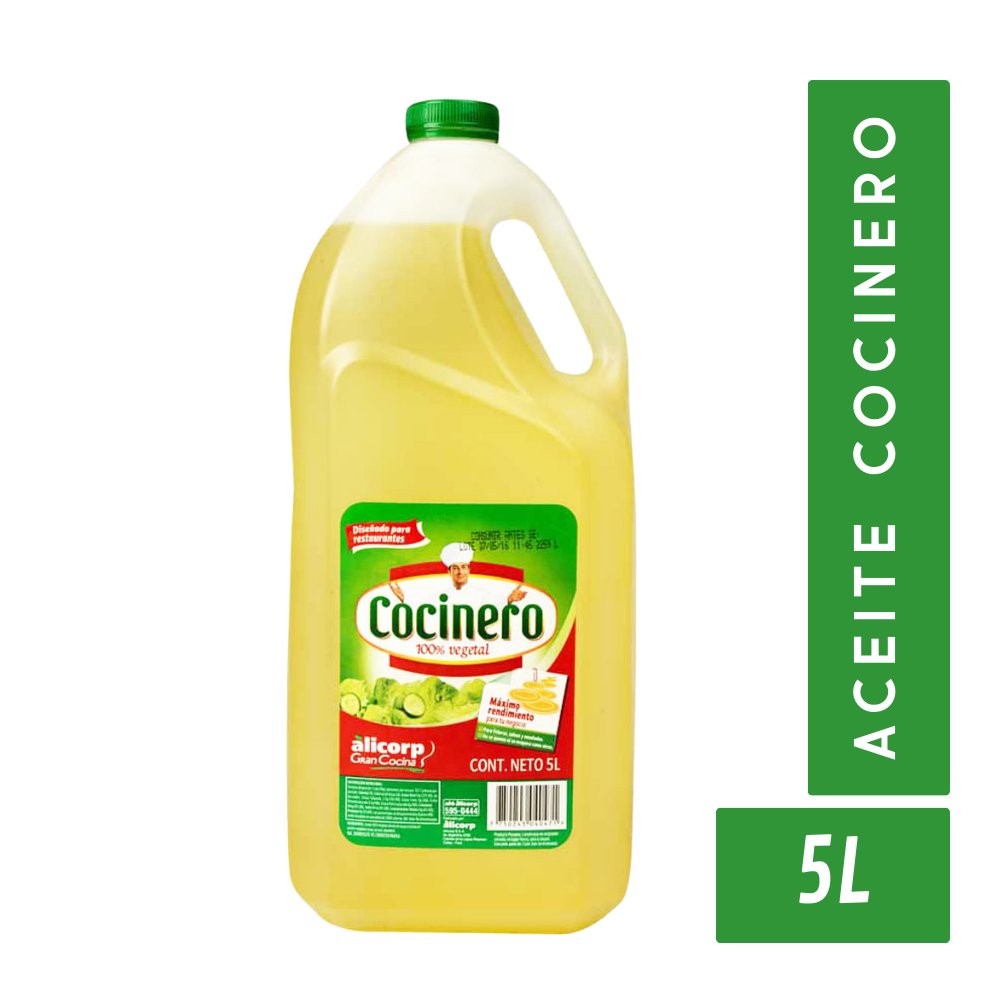 Aceite Vegetal Cocinero Galón 5 Litros