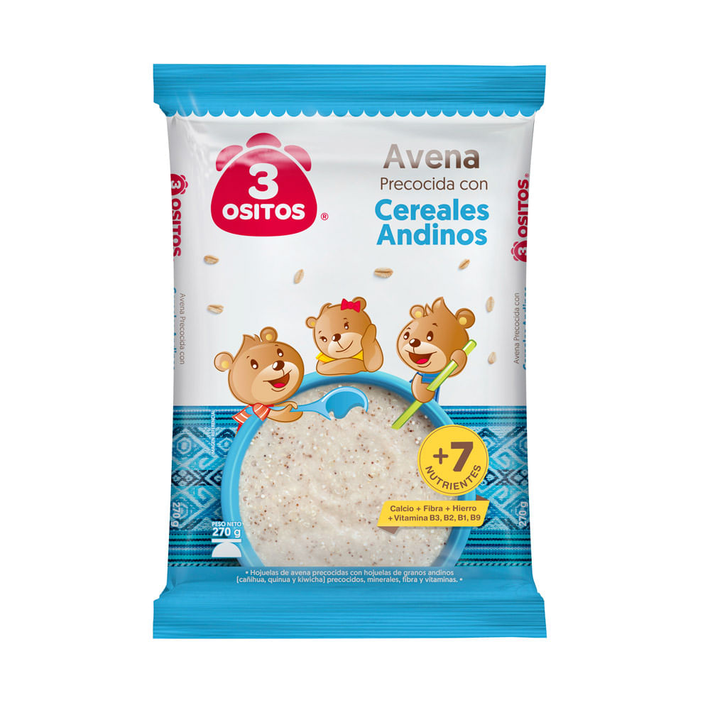 Avena 3 ositos Cereal Andino Bolsa 270gr