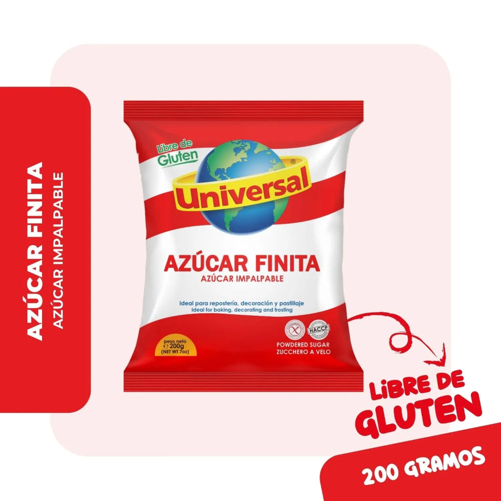 Azúcar Impalpable Universal Bolsa 200gr
