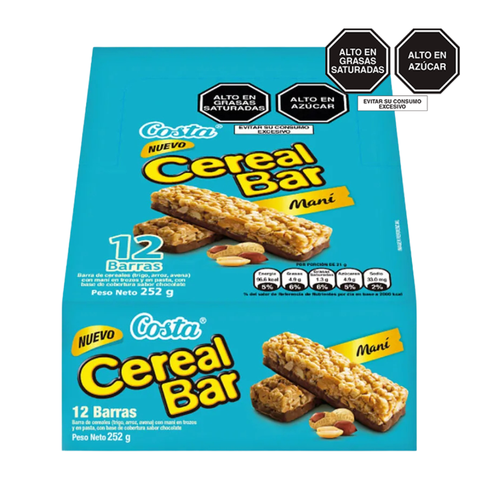 Barra de Cereal Bar Costa Maní 12un.
