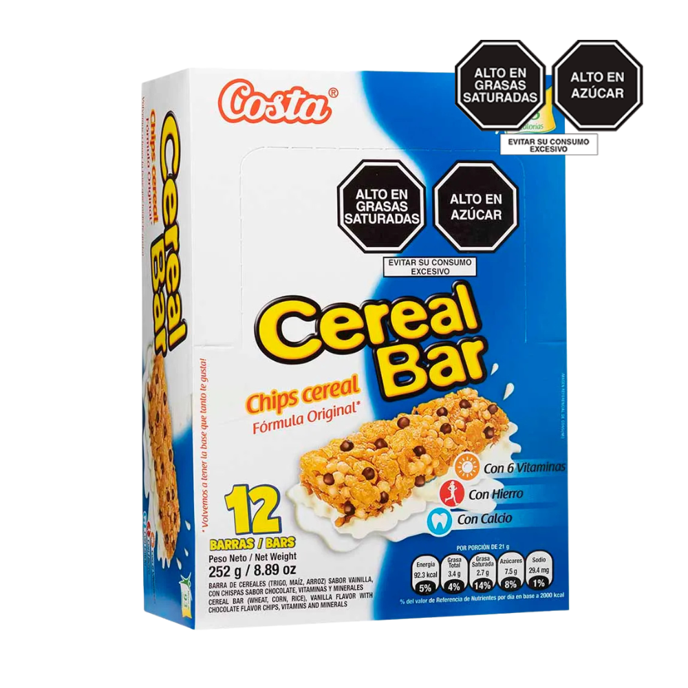 Barra de Cereal Costa Bar Chips Cereal 12un.
