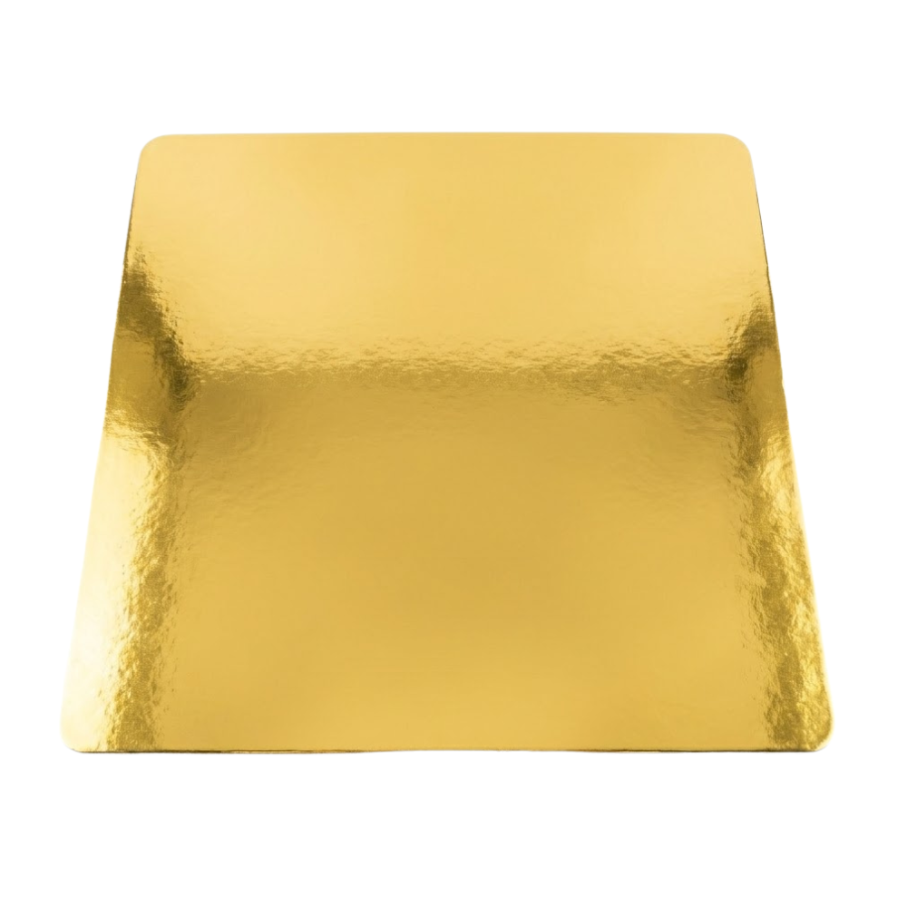Base de Cartón para Repostería Dorado 40 X 40 cm