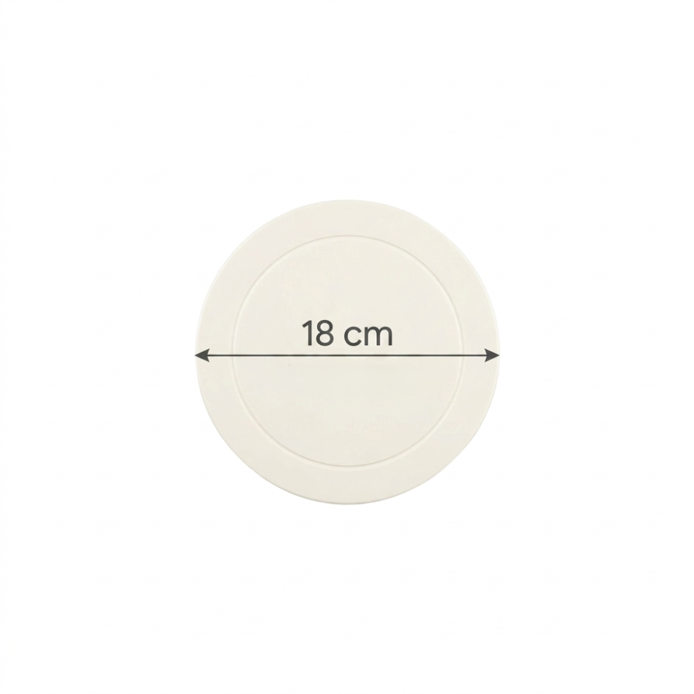 Base de Cartón para Repostería Dorado, Plata y Blanco 18cm