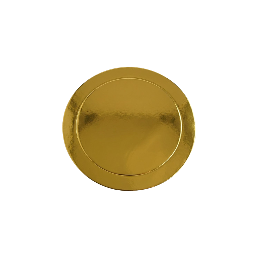 Base de Cartón para Repostería Dorado, Plata y Blanco 20cm