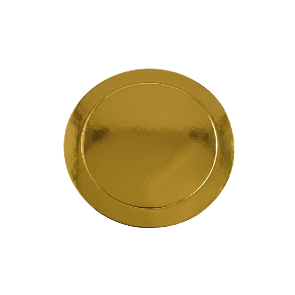 Base de Cartón para Repostería Dorado, Plata y Blanco 25cm