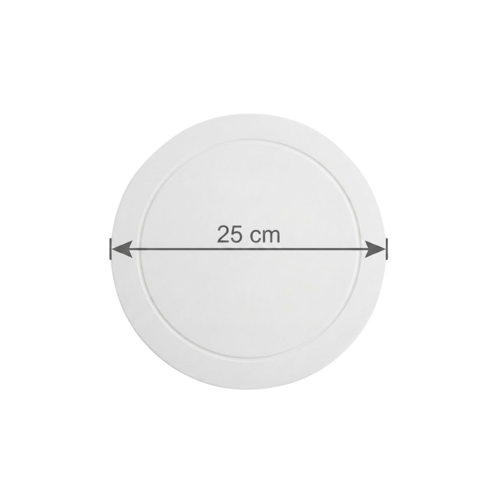 Base de Cartón para Repostería Dorado, Plata y Blanco 25cm