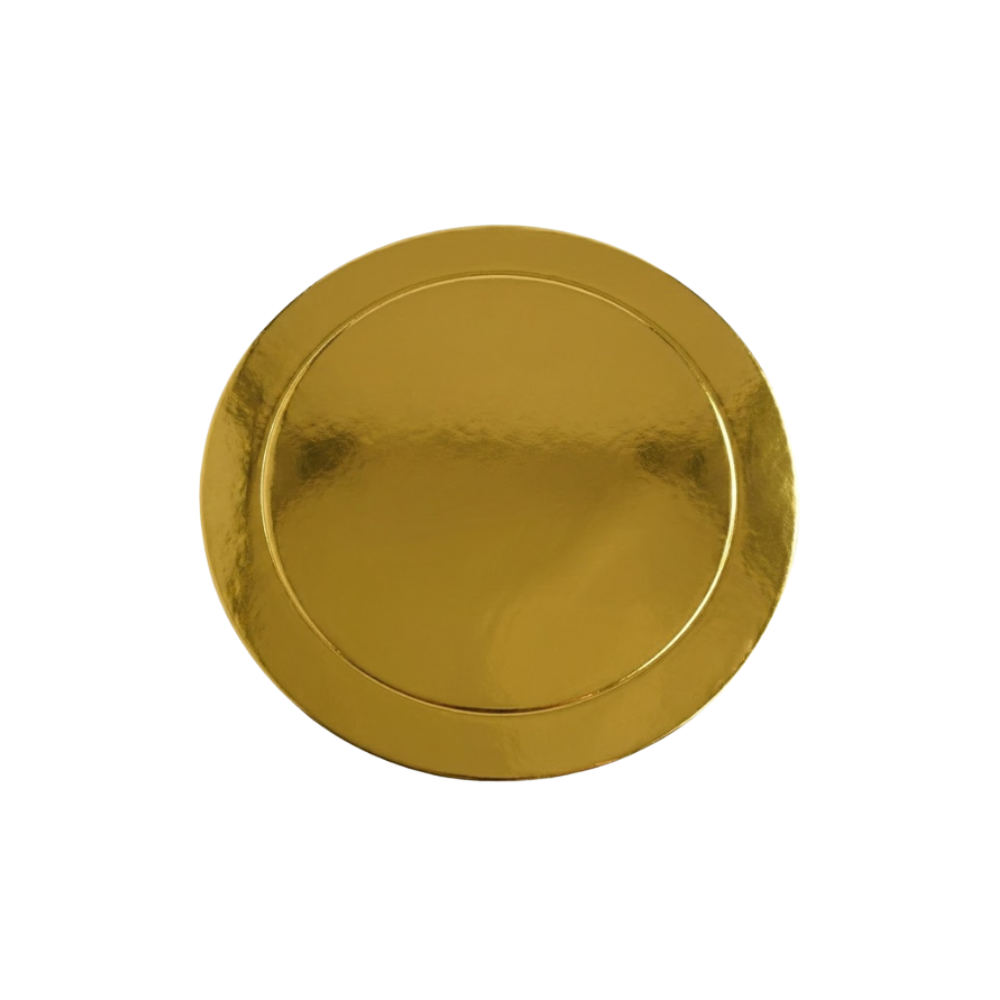 Base de Cartón para Repostería Dorado, Plata y Blanco 28cm