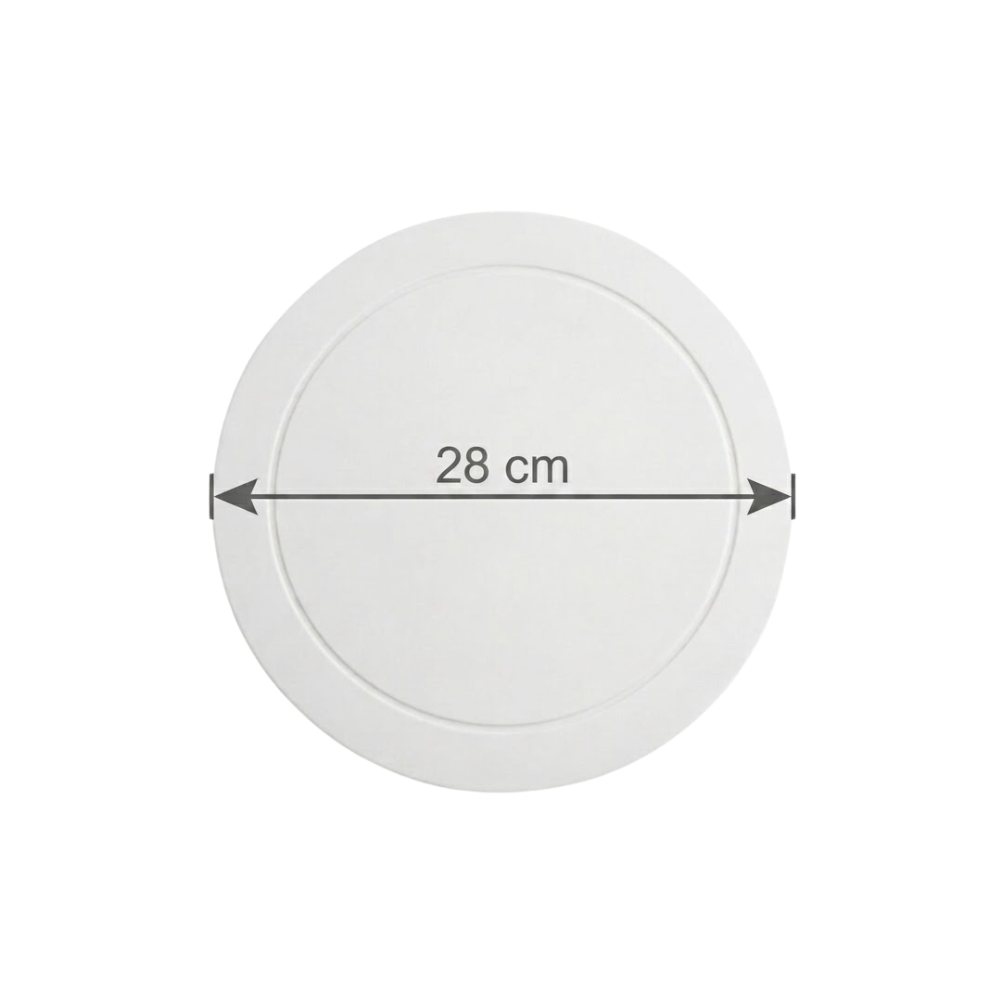 Base de Cartón para Repostería Dorado, Plata y Blanco 28cm