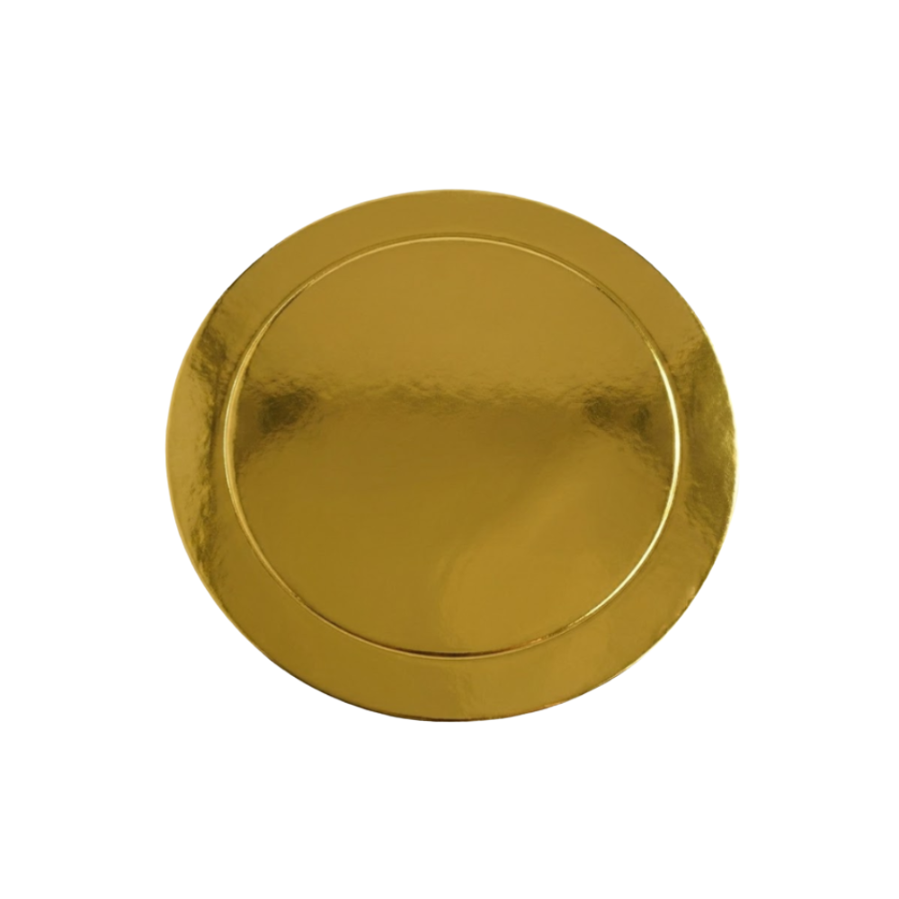 Base de Cartón para Repostería Dorado, Plata y Blanco 30cm