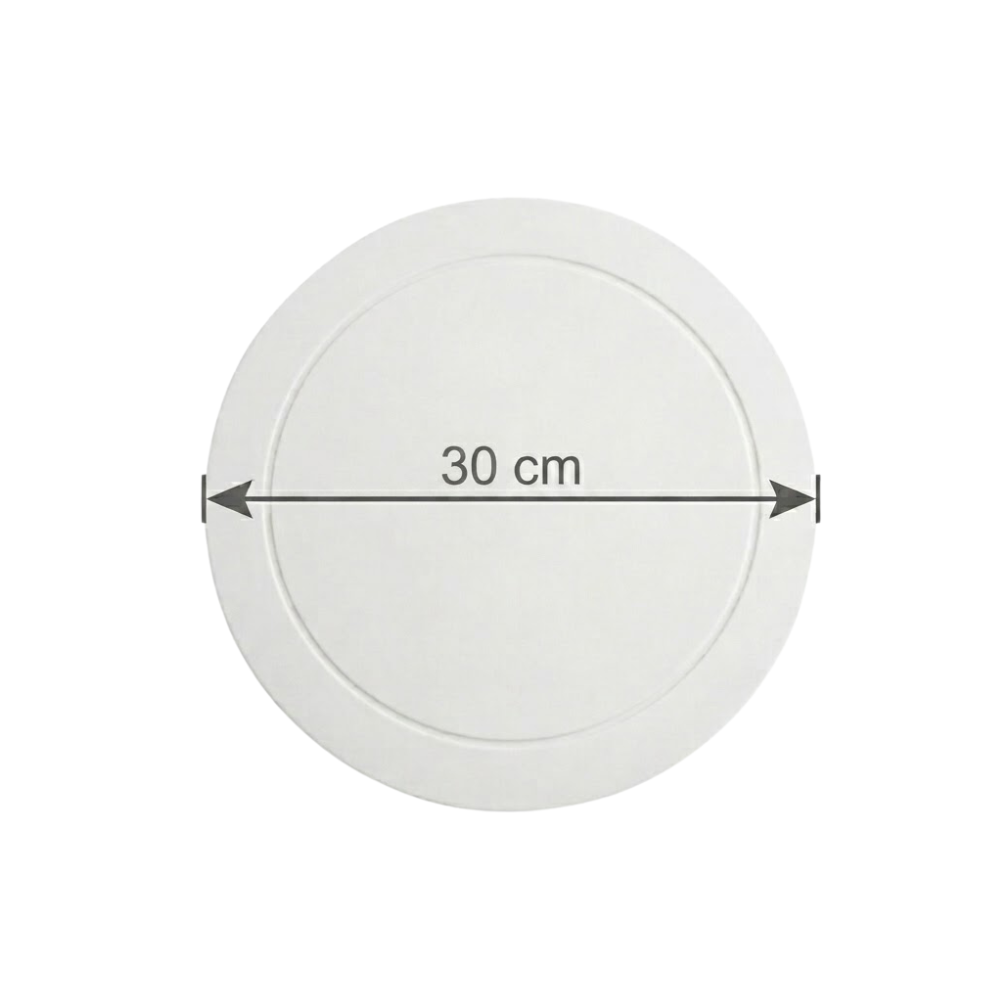 Base de Cartón para Repostería Dorado, Plata y Blanco 30cm