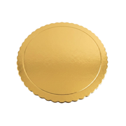 Base de Cartón para Repostería Dorado, Plata y Blanco 33cm