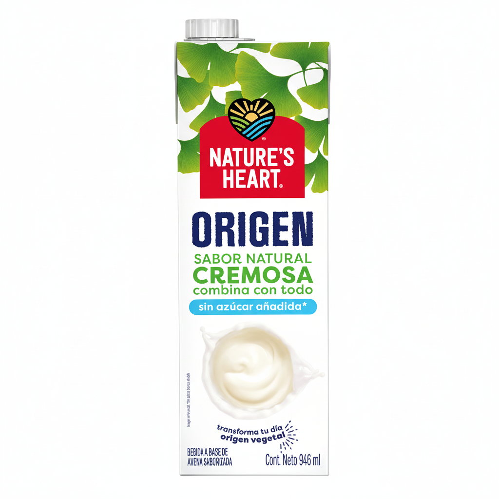 Bebida Vegetal Nature's Heart Cremosa Sin Azúcar 946ml