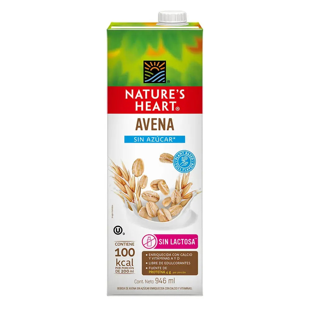 Bebida de Avena Nature's Heart Avena  Sin Azúcar Caja 946ml