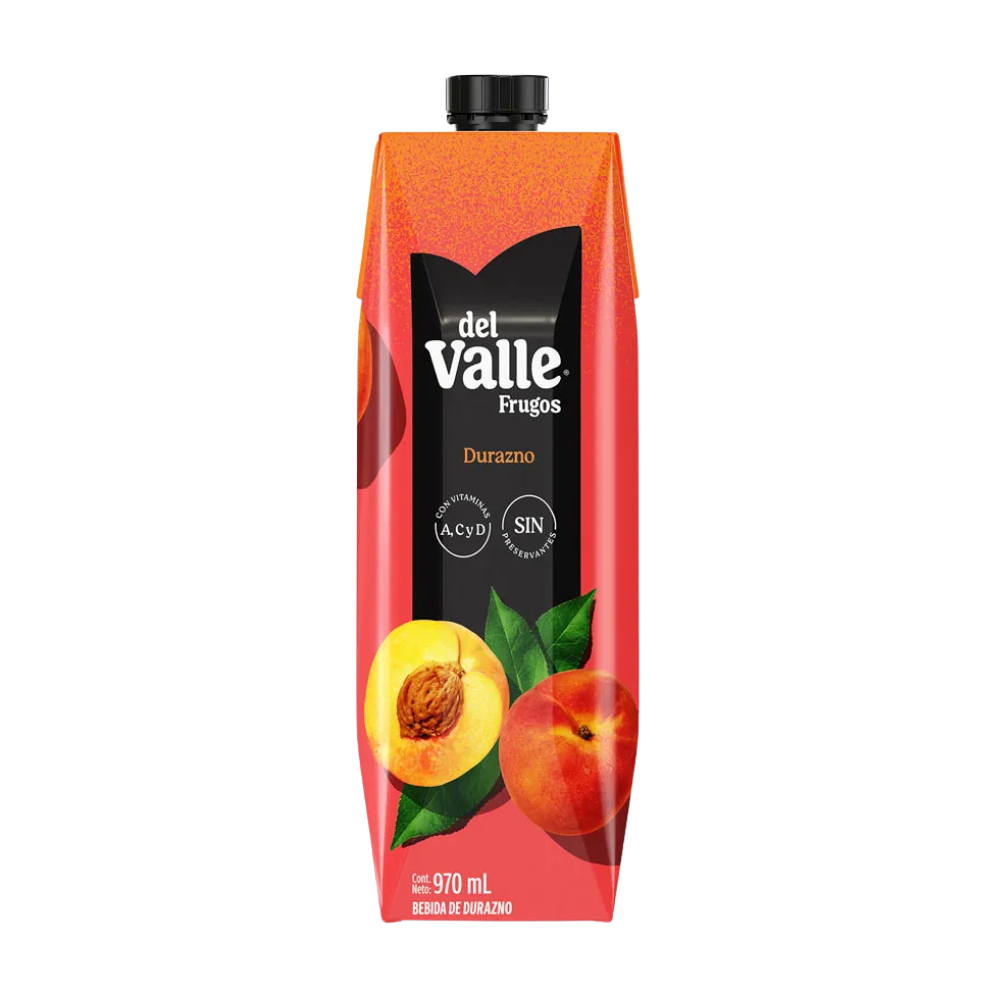 Bebida de Durazno Frugos del Valle Caja 970 ml