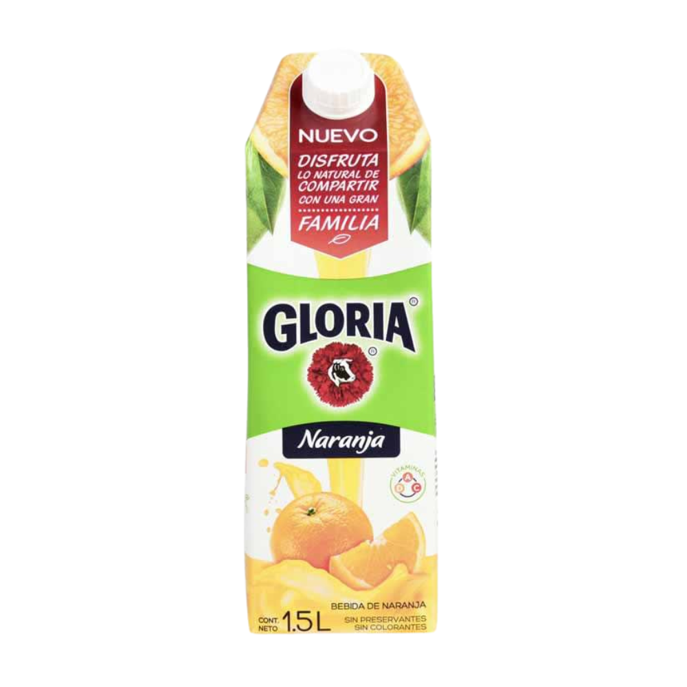 Bebida de Naranja Gloria Caja 1.5 lt