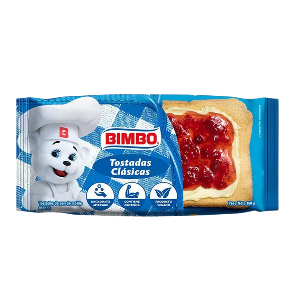 Bimbo Tostadas Clasicas 160 gr Paquete 10un.