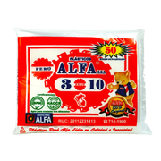 Bolsa Plástica Transparente Cristal Alfa 3X10 " Paquete 50un.