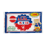 Bolsa Plástica Transparente Cristal Alfa 8X12 " Paquete 100un.