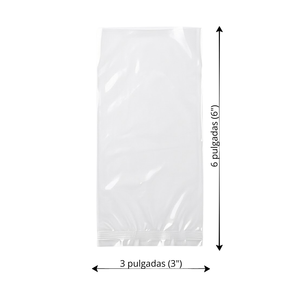 Bolsa Plástica Transparente Desglosable Plastimiq en Rollo 3X6 "