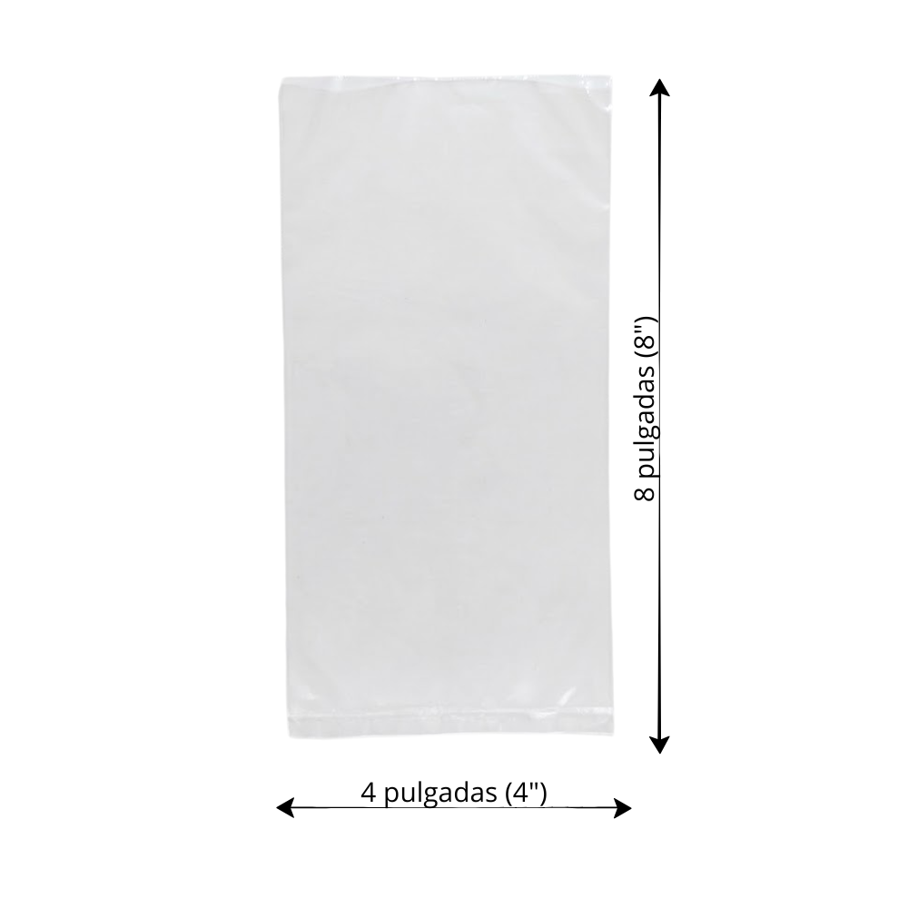 Bolsa Plástica Transparente Desglosable Plastimiq en Rollo 4X8 "