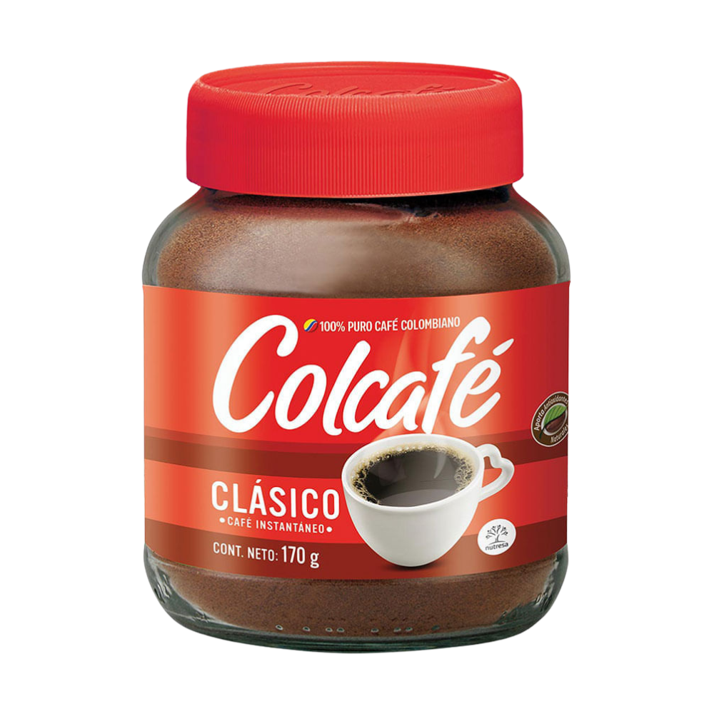 Café Instantáneo Clásico Colcafé Frasco 170gr