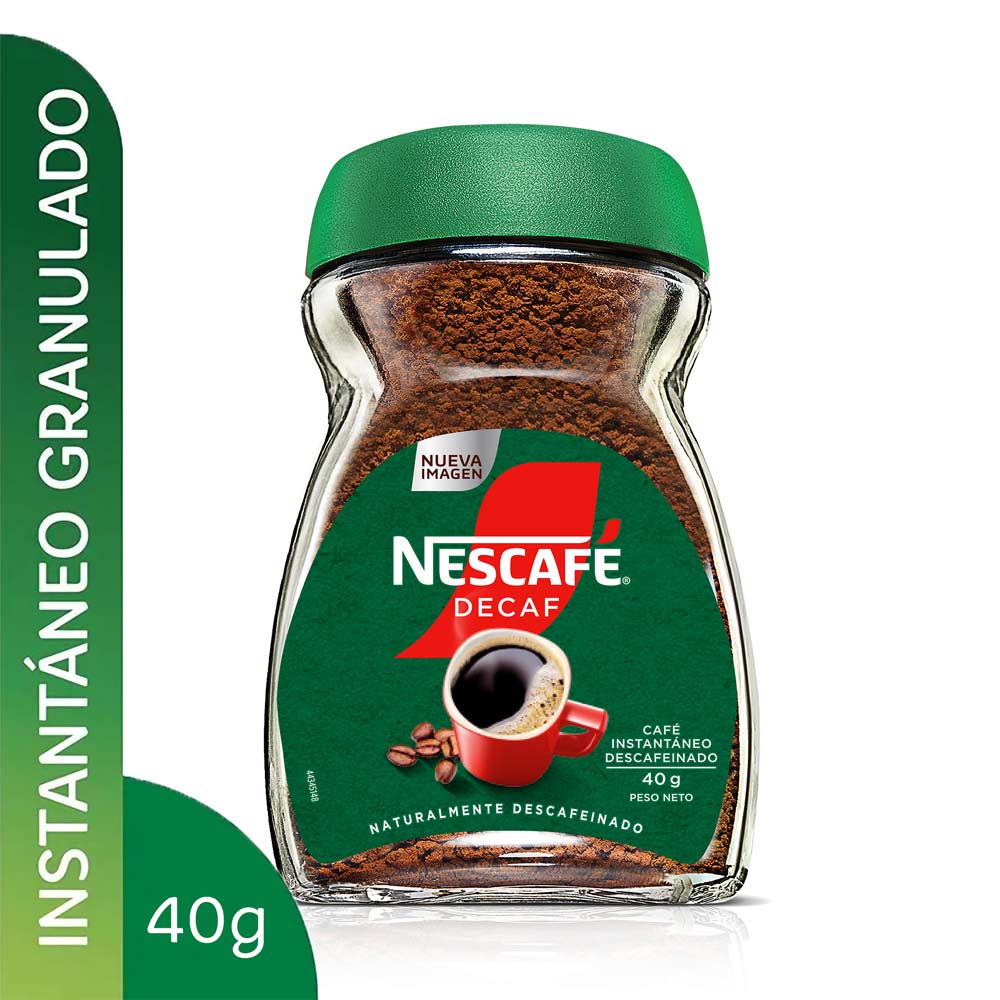 Café Instantáneo Nescafé Descafeinado Frasco 40gr
