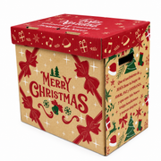 Caja de Cartón Kraft Navideña Ilusión de Navidad Merry Christmas