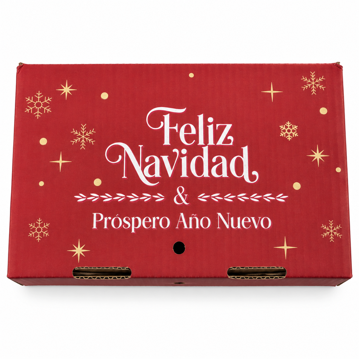 Caja de Cartón Kraft Navideña Ilusión de Navidad Merry Christmas