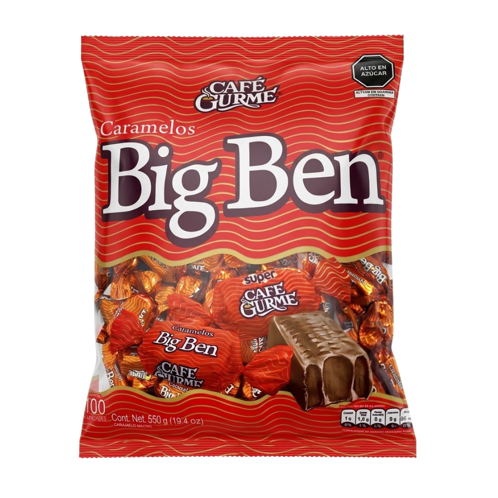 Caramelo Big Ben Café Gurme Bolsa 550 gr 100un.