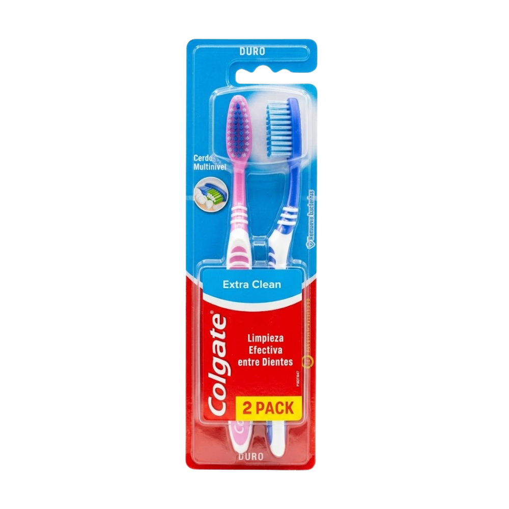 Cepillo Dental Duro Extra Clean Duro Econopack 2un