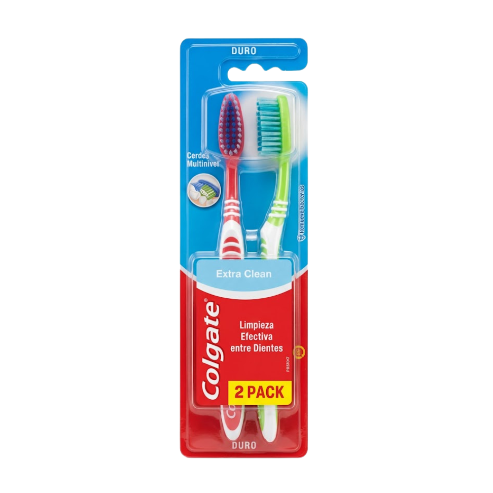 Cepillo Dental Duro Extra Clean Duro Econopack 2un