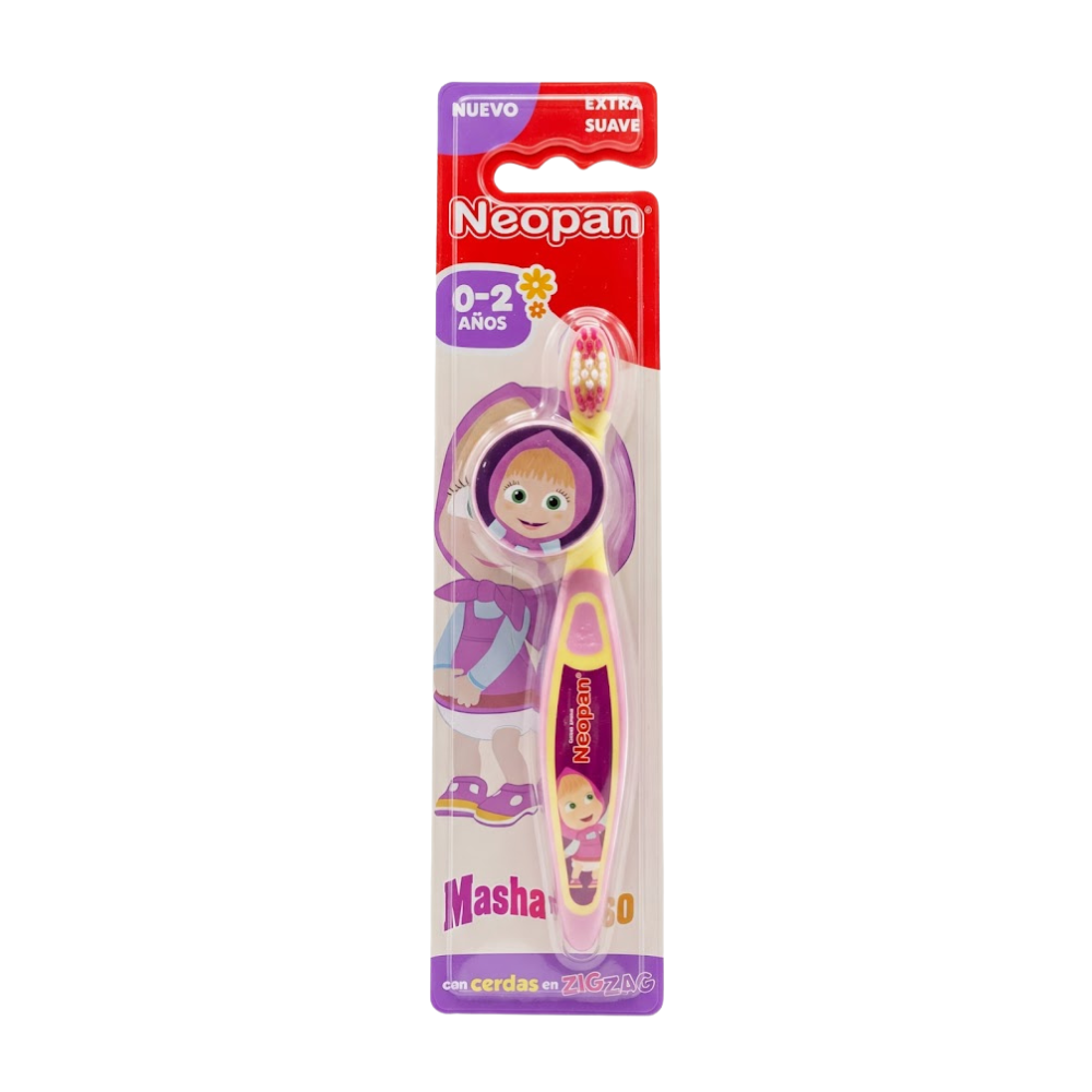 Cepillo de Dientes Neopan Masha y el Oso Niña + Años 0-2