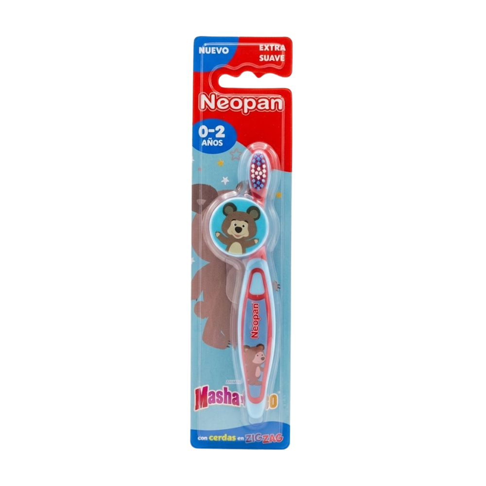 Cepillo de Dientes Neopan Masha y el Oso Niño + Años 0-2