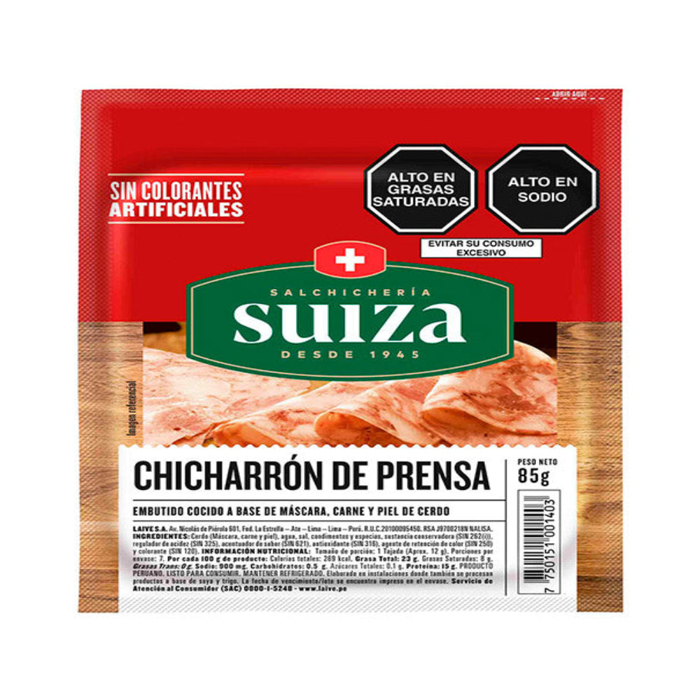 Chicharron De Prensa Suiza 85gr