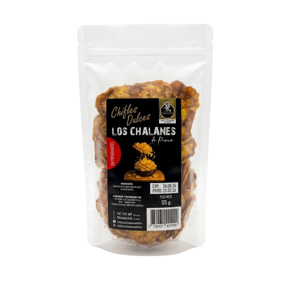 Chifle los Chalanes Dulce Bolsa 125gr