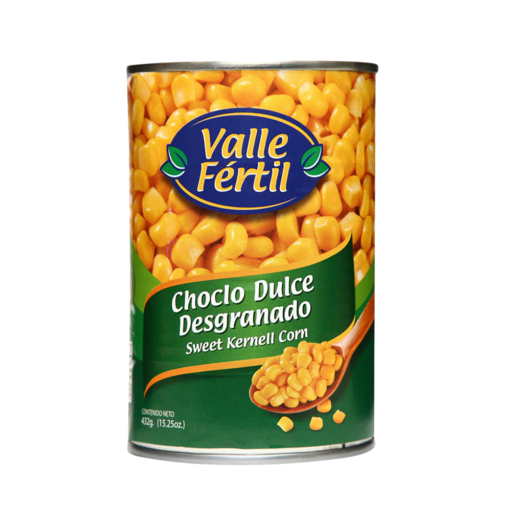 Choclo Dulce Desgranado Valle Fértil Lata 432gr