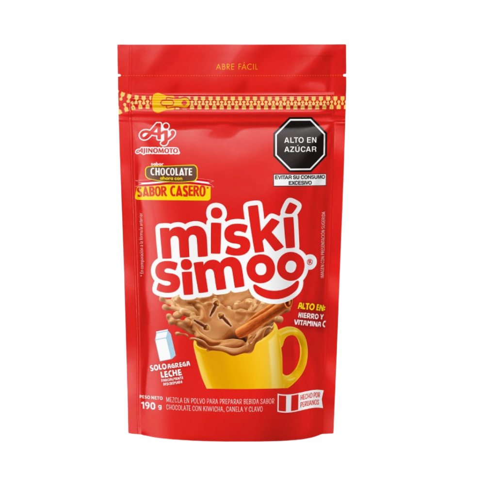 Chocolatada Instantáneo en Polvo Miskísimoo Doypack 190gr