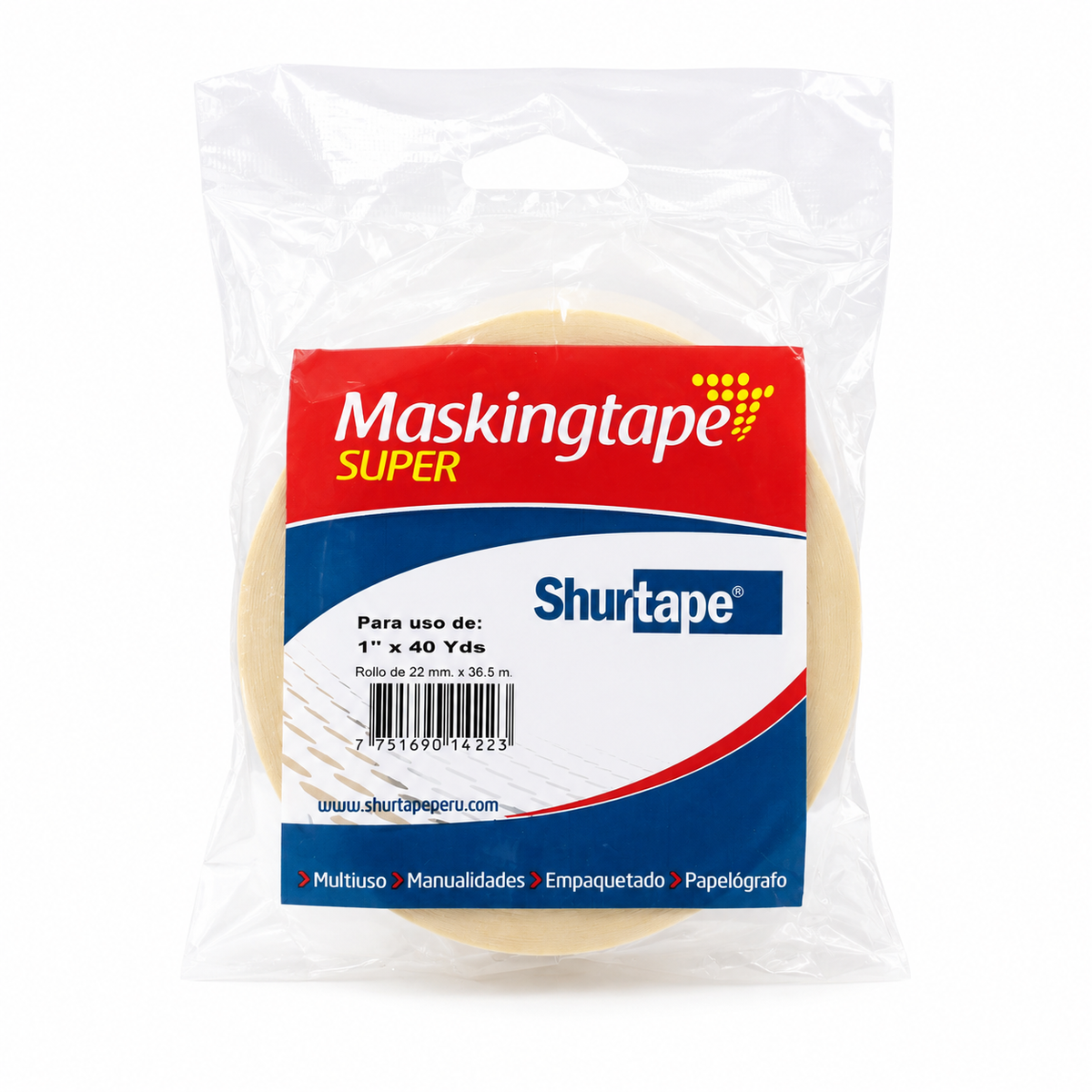 Cinta Maskingtape Super Shurtape 1" x 40 Yds