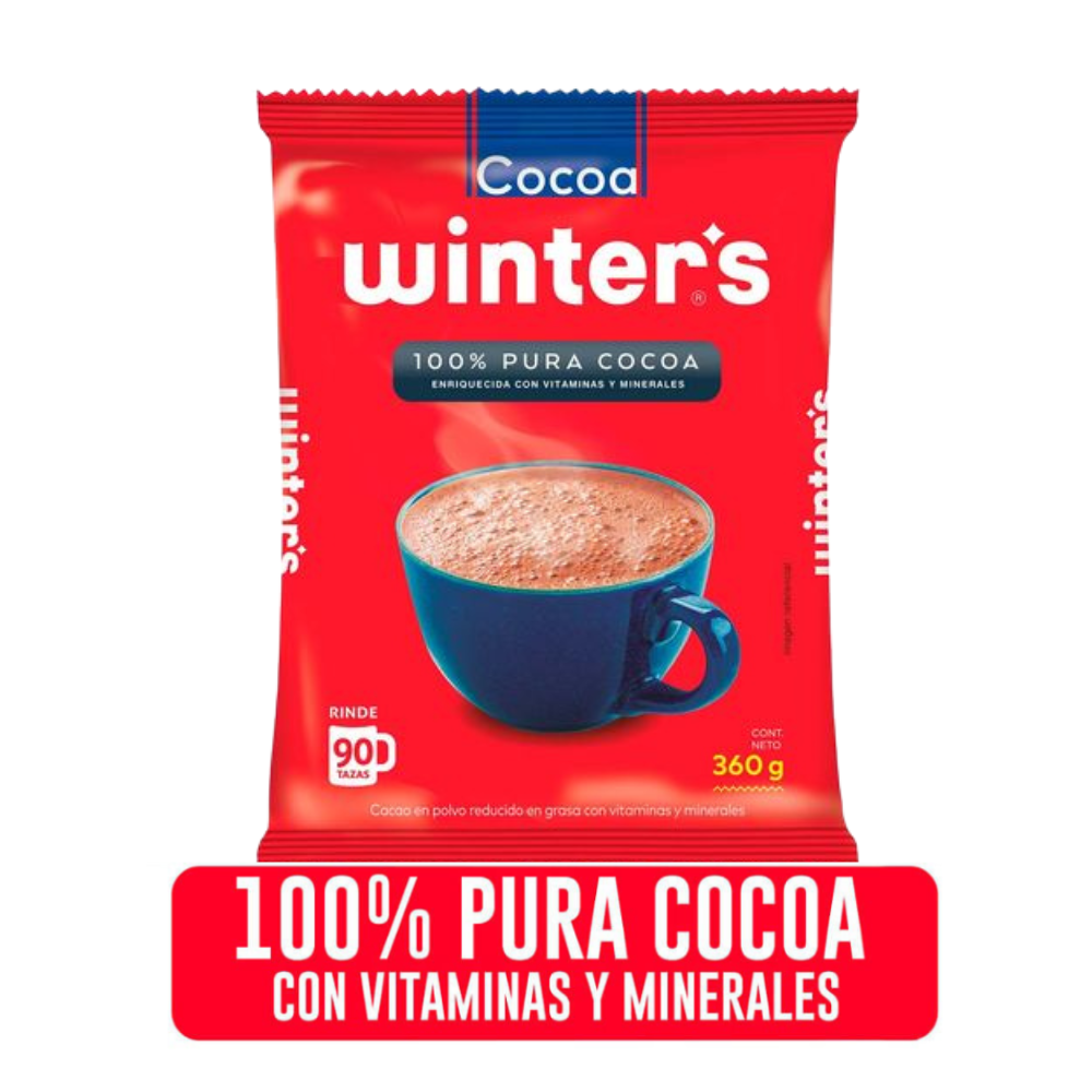 Cocoa en Polvo Winter's Bolsa 360gr